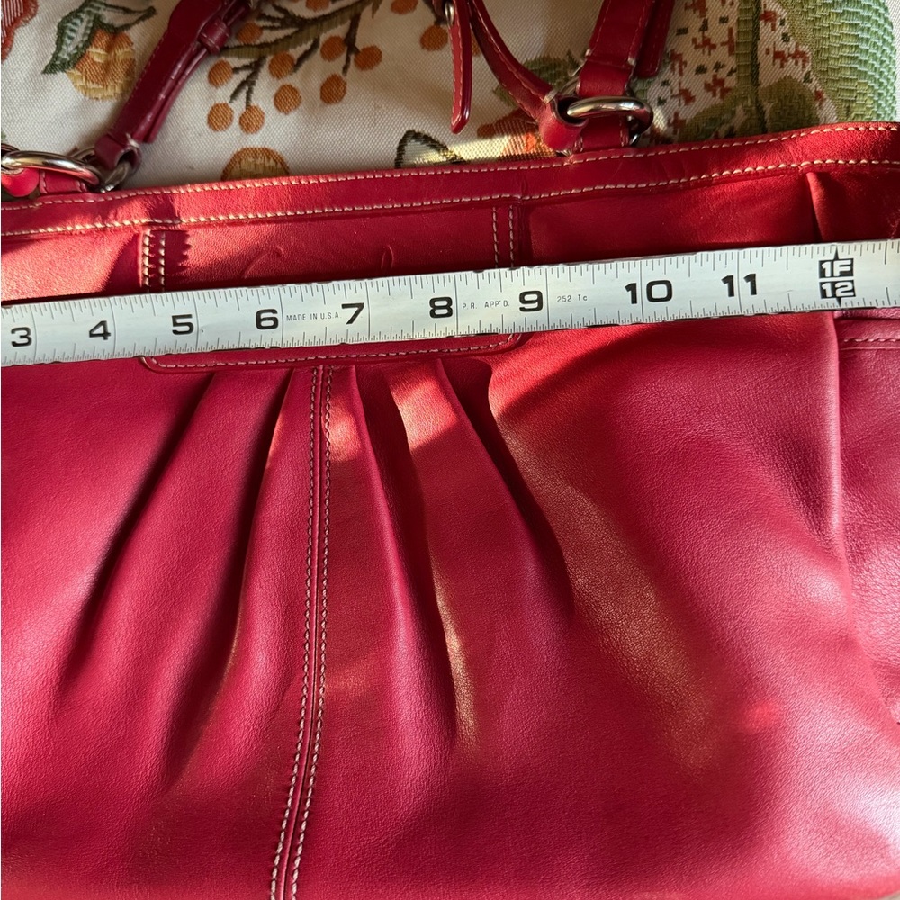 Coach Ashley Y2K Vintage Cherry Leather Shoulder Bag with Cherry Charm F13759 - Picture 12 of 15